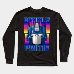 Synthwave Optimus Prime Long Sleeve T-Shirt